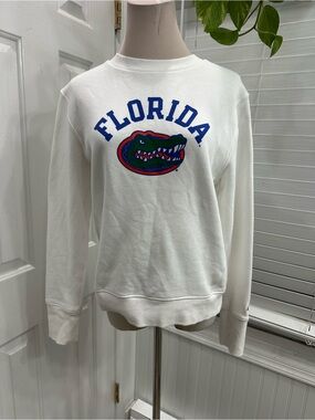 Champion White Florida Gators Crewneck Sweatshirt